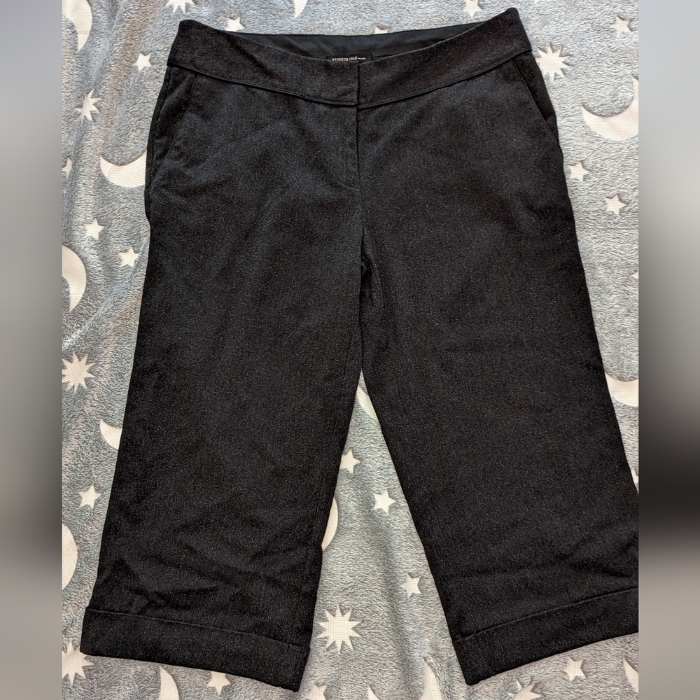 Kenneth Cole New York Black Dress Slacks Short pants Women's Size 10